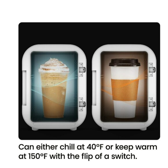 The Iceman RJ48-V2-6-WHITE Portable Mini Corded Electric Refrigerator - NWT - Picture 2 of 4